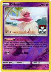 Oricorio 55/145 Reverse Holo 3rd Place  Stamp Promo - 2017 League Challenge